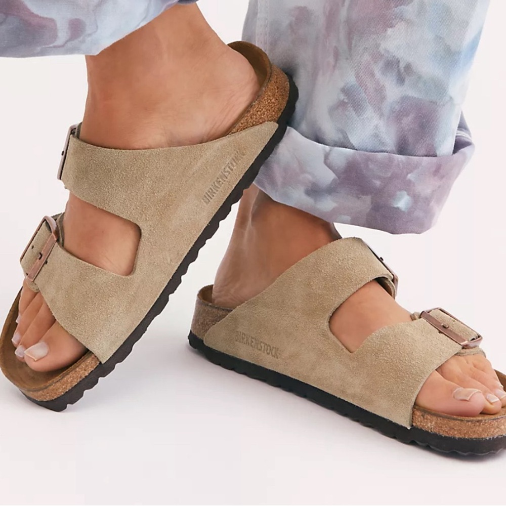 Birkenstock Tan Suede Sandals
